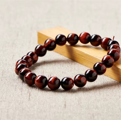 8MM 10MM Handmade Red Tiger Eye Beaded Bracelet