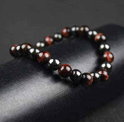 8MM 10MM Handmade Red Tiger Eye Beaded Bracelet