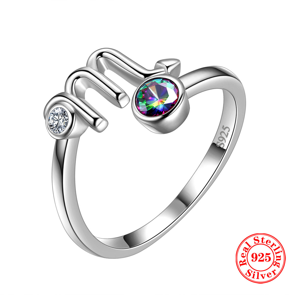 Zodiac Constellation Ring - 925 Sterling Silver