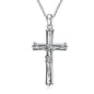 Jesus Cross Necklace Cross Pendant Sterling Silver Gift for Boys Girls Women Men