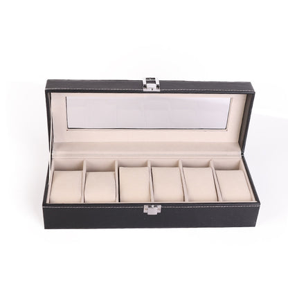 Leather Watch Storage Box - 2, 3, 6, 12 slots