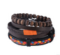 Leather Bracelet Men Multilayer Bead Bracelet Punk Wrap Bracelets Men Jewelry