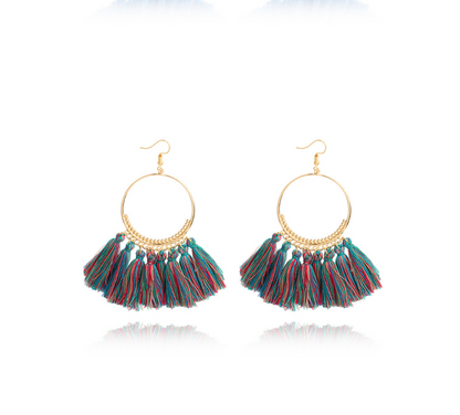 Big Round Drop Dangle Earrings for Women