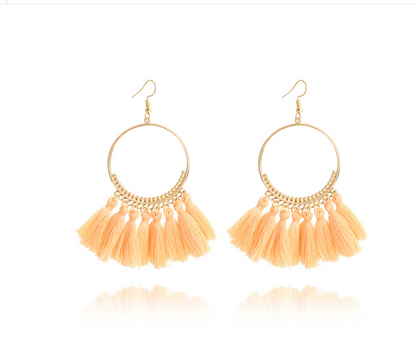 Big Round Drop Dangle Earrings for Women