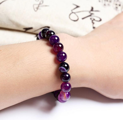 Purple Natural Stone Bracelet For Women