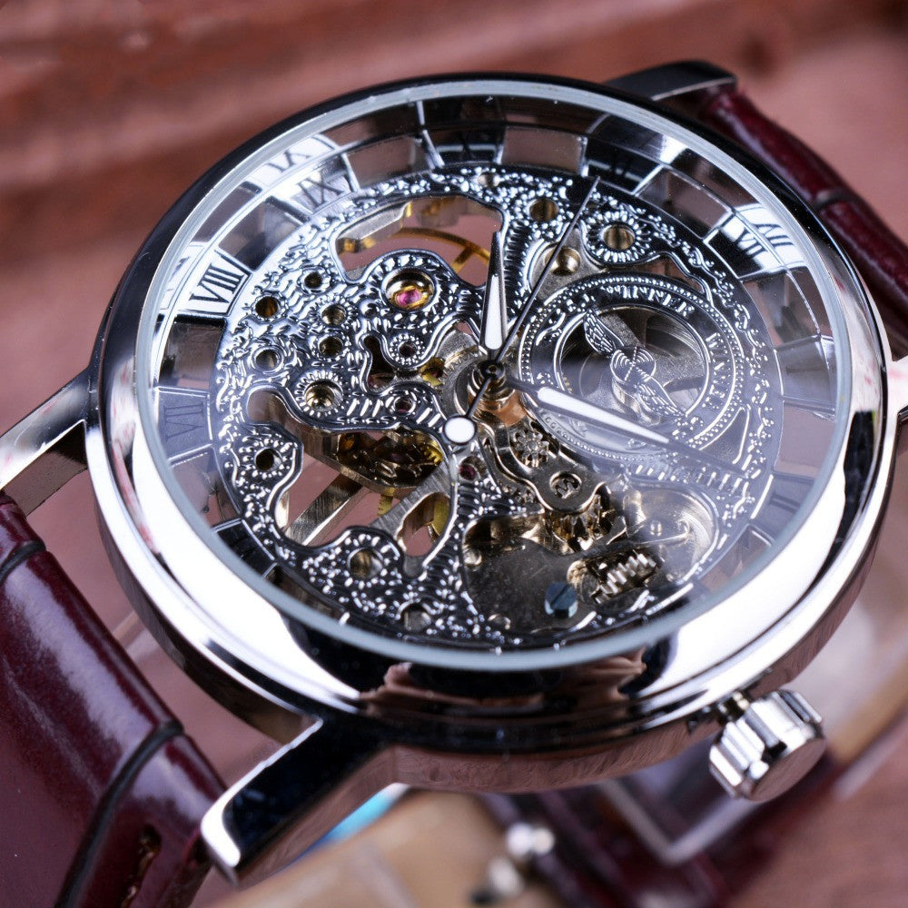 T-Winner Full Hollow Men's Mechanical Watch