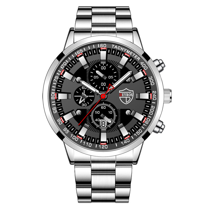 Men's Luxury Sports Stainless Steel Quartz Watch