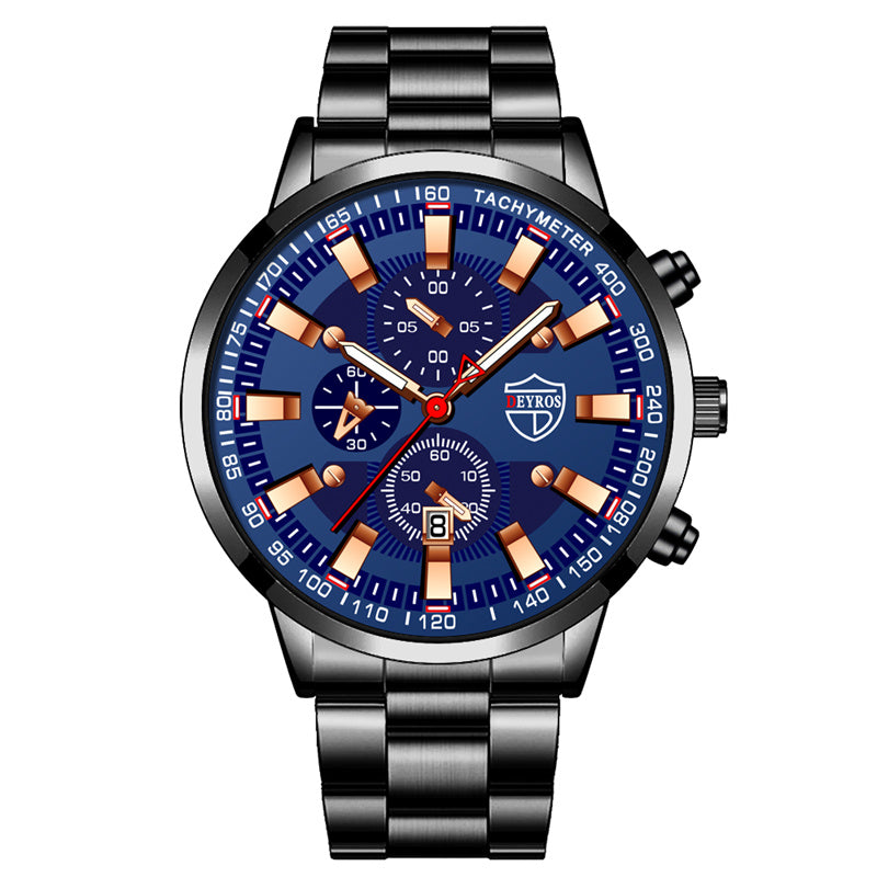 Men's Luxury Sports Stainless Steel Quartz Watch