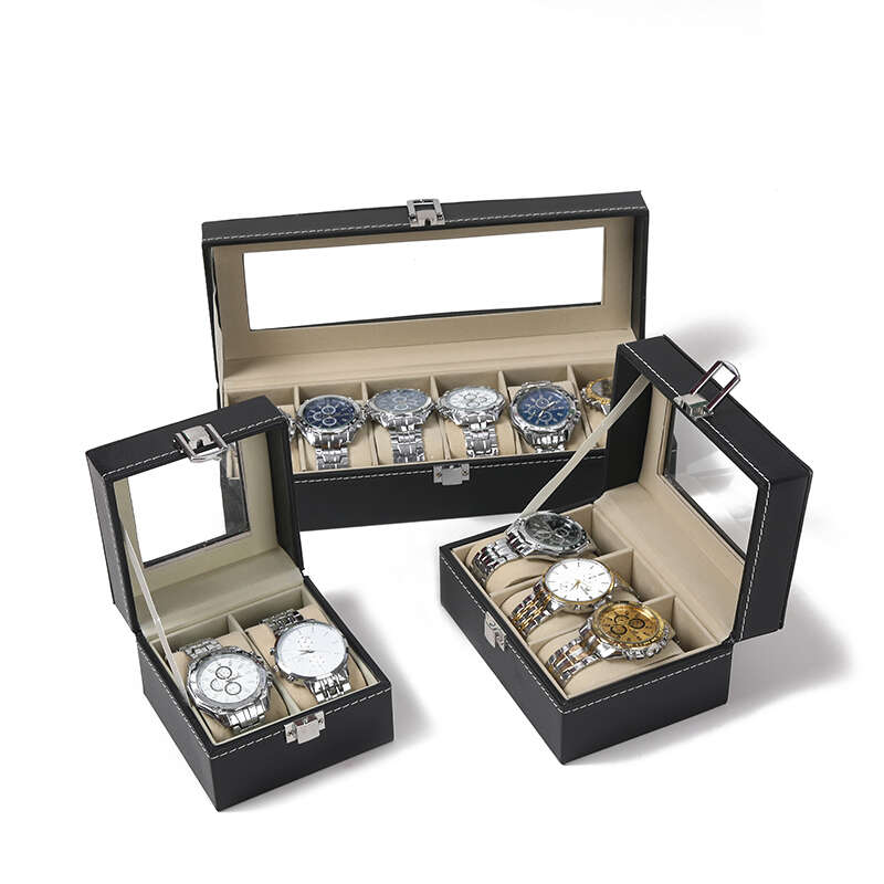 Solid Wood Watch Storage Box - 2, 3, 5, & 6 slots
