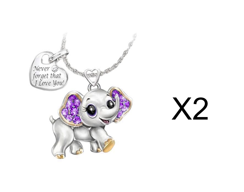 Cute Elephant Necklace for Women