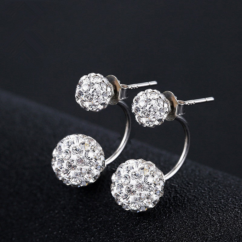 Luxury Crystal Ball Stud Rhinestone Earrings