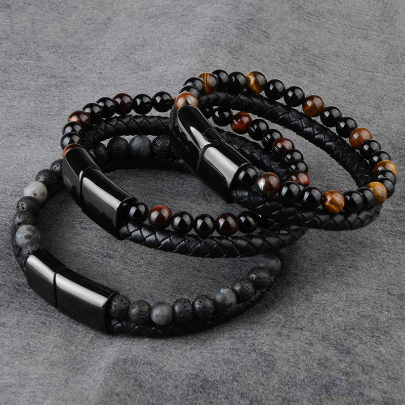 Natural Marnau Leather Bracelet For Men