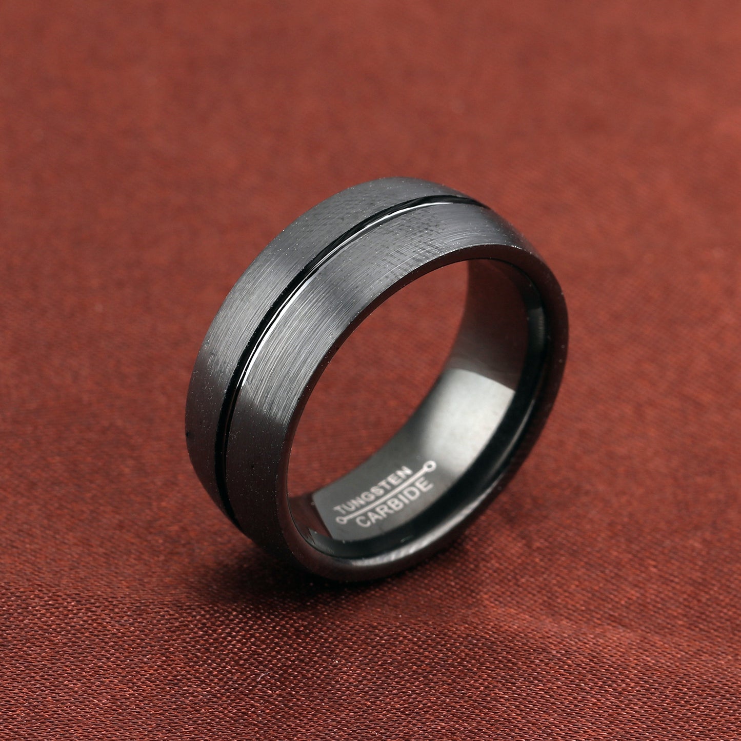 Men’s Simple & Classic Black Titanium Steel Ring