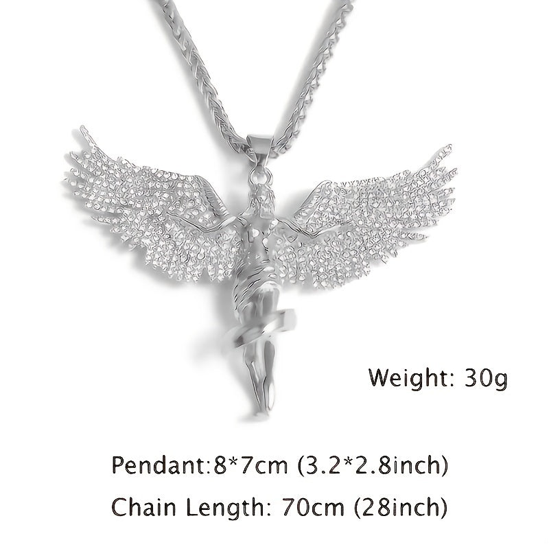 Angel Wing Pendant Necklace Micro Pave Necklace Gift for MOM, Wife, Daughter, Girlfriend