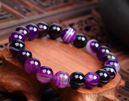 Purple Natural Stone Bracelet For Women