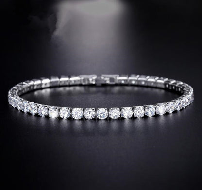 Cubic Zirconia Tennis Bracelet For Women