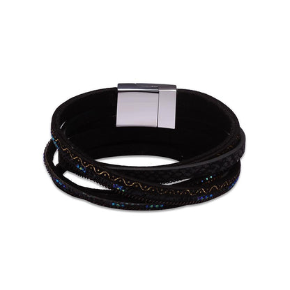 Leather Magnetic Bracelet