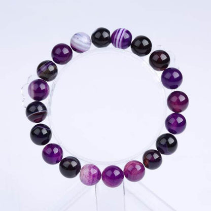 Purple Natural Stone Bracelet For Women