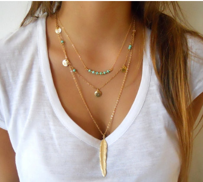 Double-layer Necklace Multi-layer Clavicle Chain Women