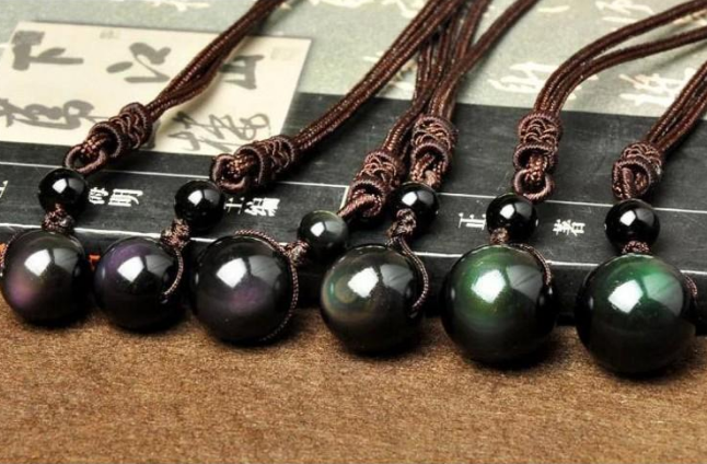 Rainbow Obsidian Necklace For Women