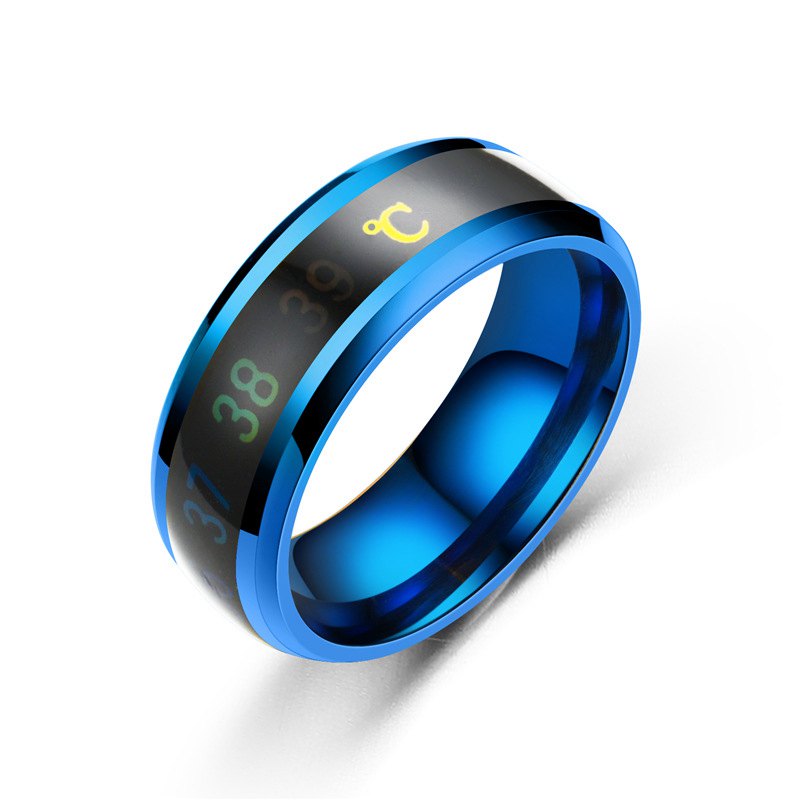 Temperature Sensing Ring for Men