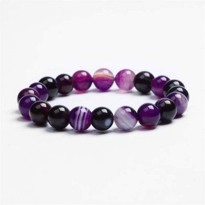 Purple Natural Stone Bracelet For Women