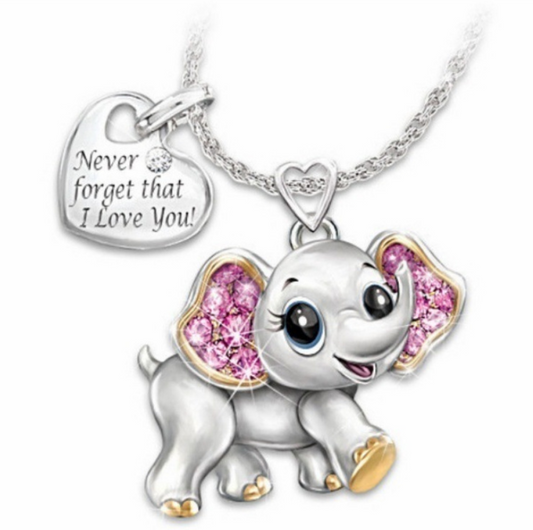 Cute Elephant Necklace for Women