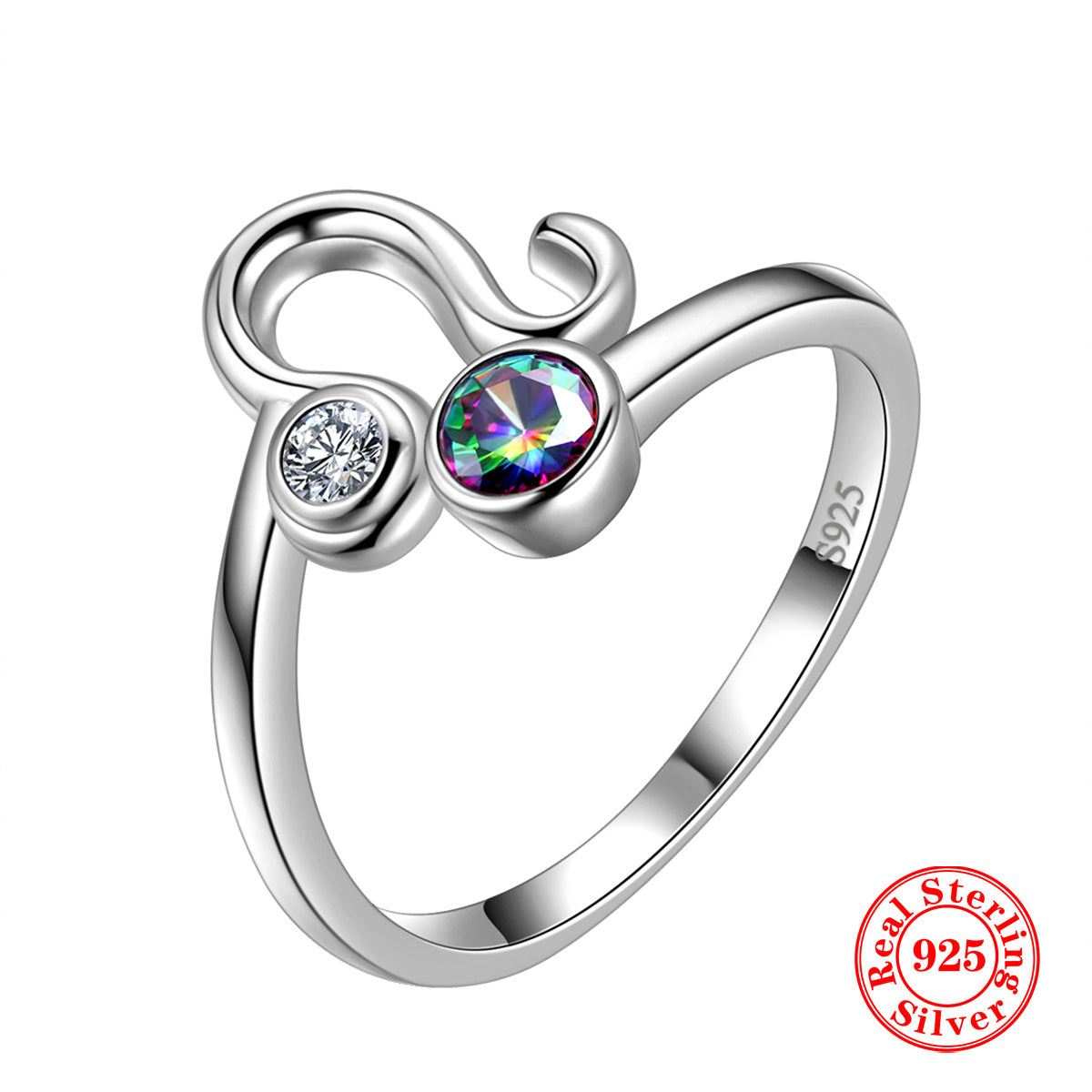 Zodiac Constellation Ring - 925 Sterling Silver