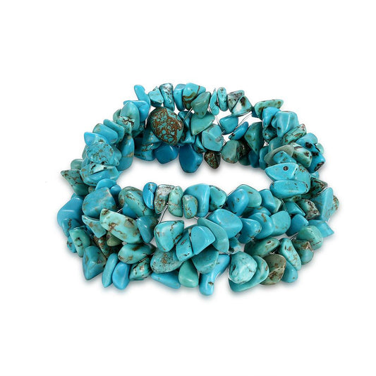 Turquoise Natural Stone Stretch Bracelet