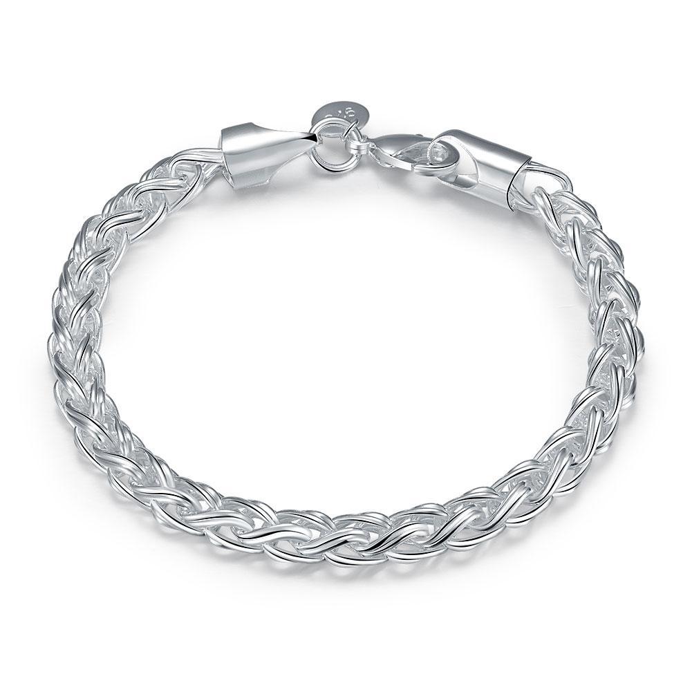 Silver Wheat Designed Bracelet Women Gift
