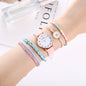 Cute Girls Flower Watch Bracelet Set