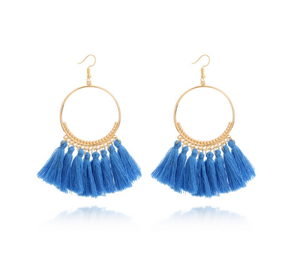 Big Round Drop Dangle Earrings for Women