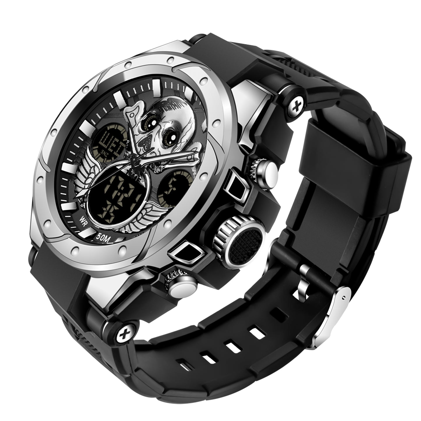 Men's Mechanical Outdoor Sports Watch Men's Watches Multi Function Military Waterproof Alarm Watches