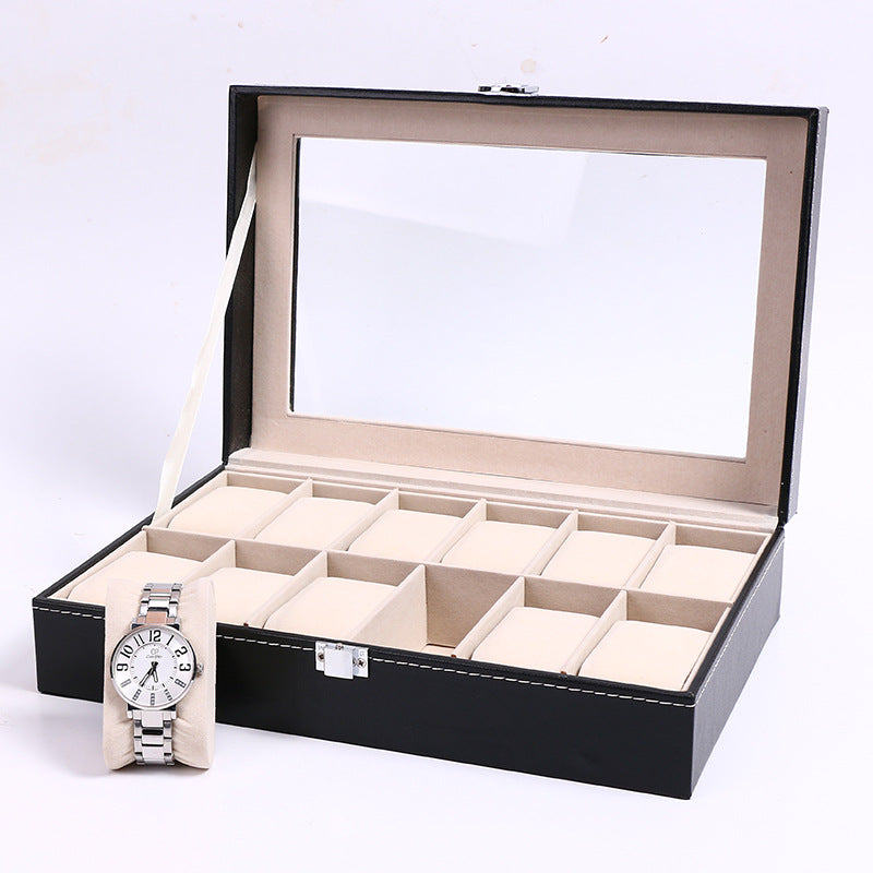 Leather Watch Storage Box - 2, 3, 6, 12 slots