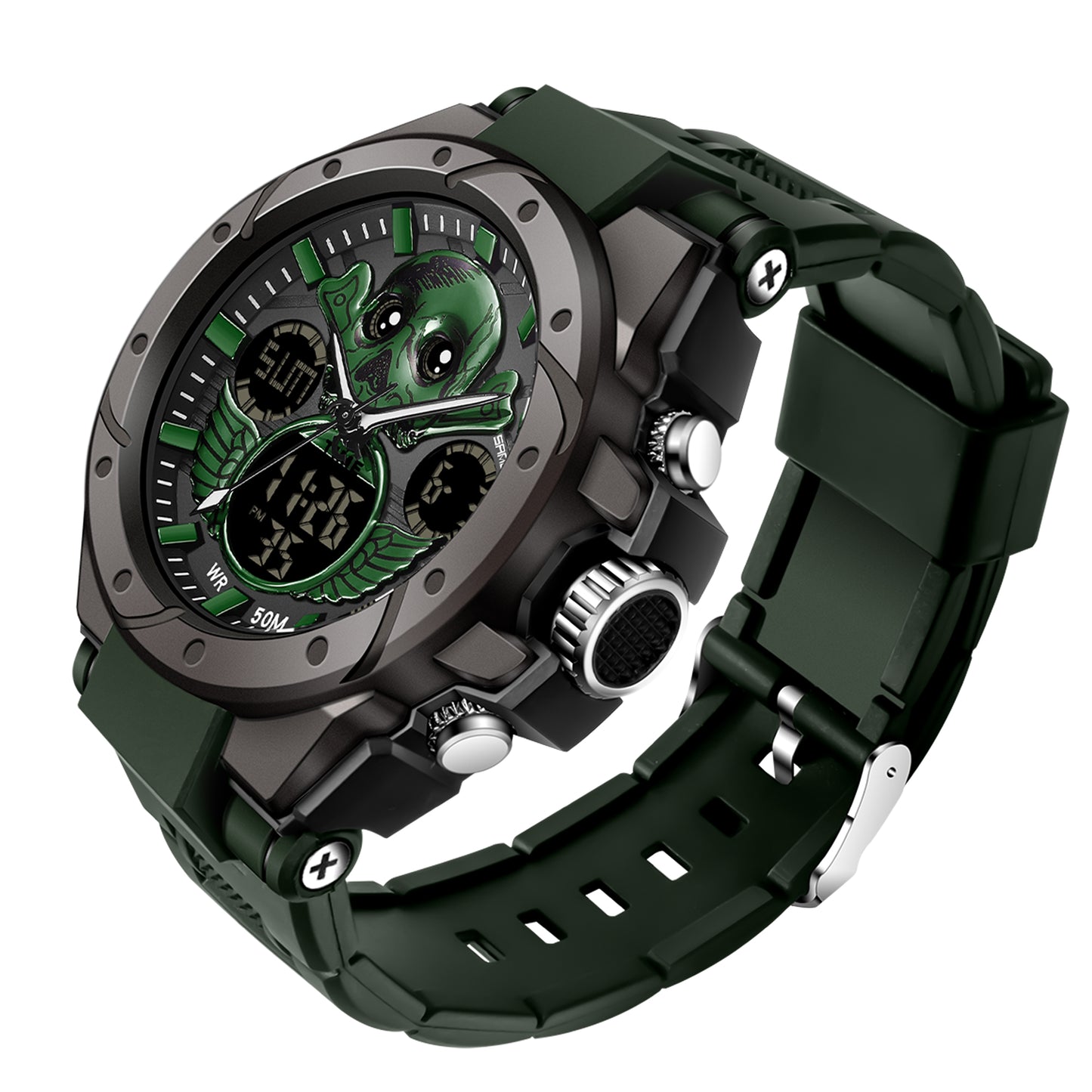 Men's Mechanical Outdoor Sports Watch Men's Watches Multi Function Military Waterproof Alarm Watches