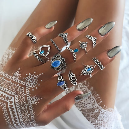 Vintage Boho Ring Set