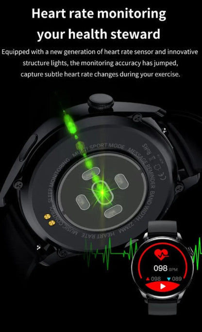 Smart Watch Wireless Heart Rate Oxygen Sleep Monitor Sports Tracker Phone Calls Texts