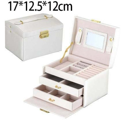 New Double-Layer Velvet Jewelry Box Jewelry Storage