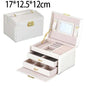 New Double-Layer Velvet Jewelry Box Jewelry Storage