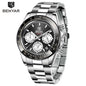 Stylish Men's Quartz Wrist Watch Stainless Steel Luxury Men's Watch