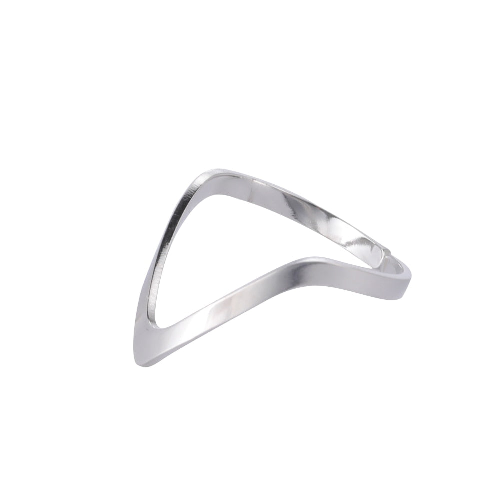 Adjustable Stainless Steel Ring for Women Cat Snake Cross Dog Paw Lightning Angel Wing Couple Ring