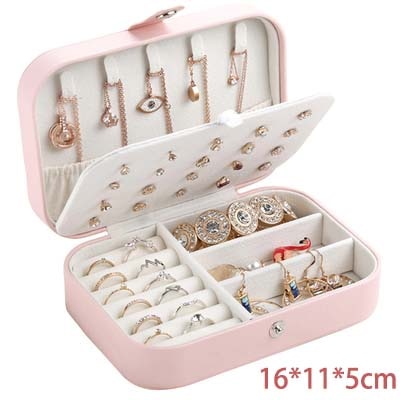 New Double-Layer Velvet Jewelry Box Jewelry Storage