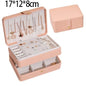 New Double-Layer Velvet Jewelry Box Jewelry Storage