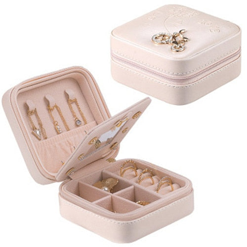 Small Jewelry Organizer Box Travel Jewelry Case for Women