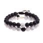 2PCS/Set Distance Bracelet For Women Men Natural Stone Yoga Energy Beaded Couple Stretch Bracelets 8MM