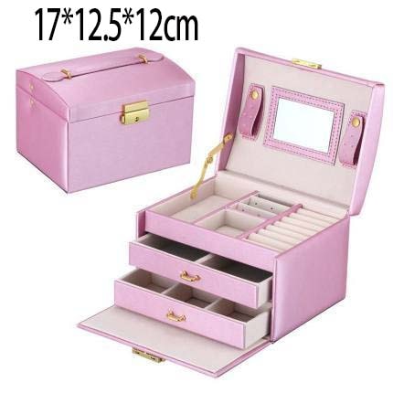 New Double-Layer Velvet Jewelry Box Jewelry Storage