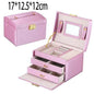 New Double-Layer Velvet Jewelry Box Jewelry Storage