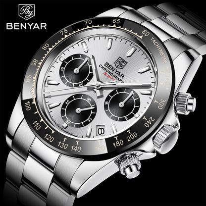 Stylish Men's Quartz Wrist Watch Stainless Steel Luxury Men's Watch