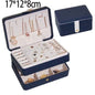 New Double-Layer Velvet Jewelry Box Jewelry Storage