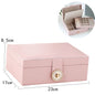 New Double-Layer Velvet Jewelry Box Jewelry Storage